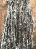 Mohair yarn, undyed natural grey, 20 yards