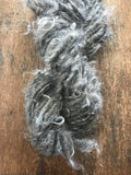 Mohair yarn, undyed natural grey, 50 yards