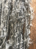 Mohair yarn, undyed natural grey, 50 yards